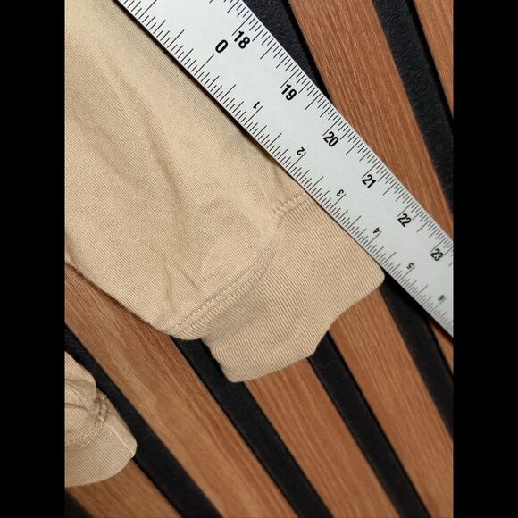 Fear Of God Essentials Shirt Large Tall / 10 Boys Beige Long Sleeve 100% Cotton - Picture 5 of 9